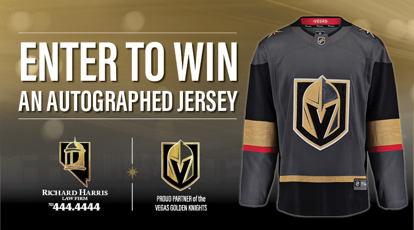 Vegas Golden Knights Signed Jersey Giveaway - Richard