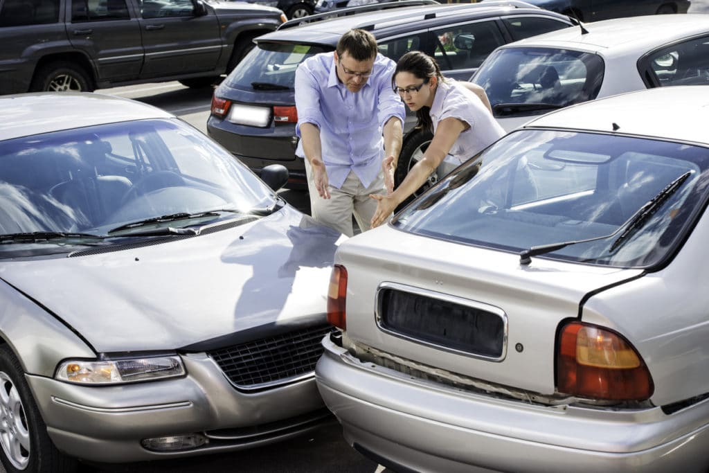 backing up car crash injury